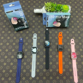 I10 Pro Max Smart Watch Series 9 Bluetooth Calling 2.19 Hd Display 49mm Size Sports Fitness With Game ( Random Color )